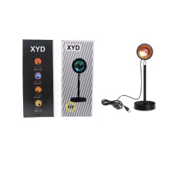 LÂMPADA SUNSET COM BRILHO AJUSTÁVEL E SUPORTE AJUSTÁVEL EM SUNSET ORANGE XYD/VG-012  LÂMPADA SUNSET COM BRILHO AJUSTÁVEL E SUPORTE AJUSTÁVEL EM SUNSET ORANGE XYD/VG-012